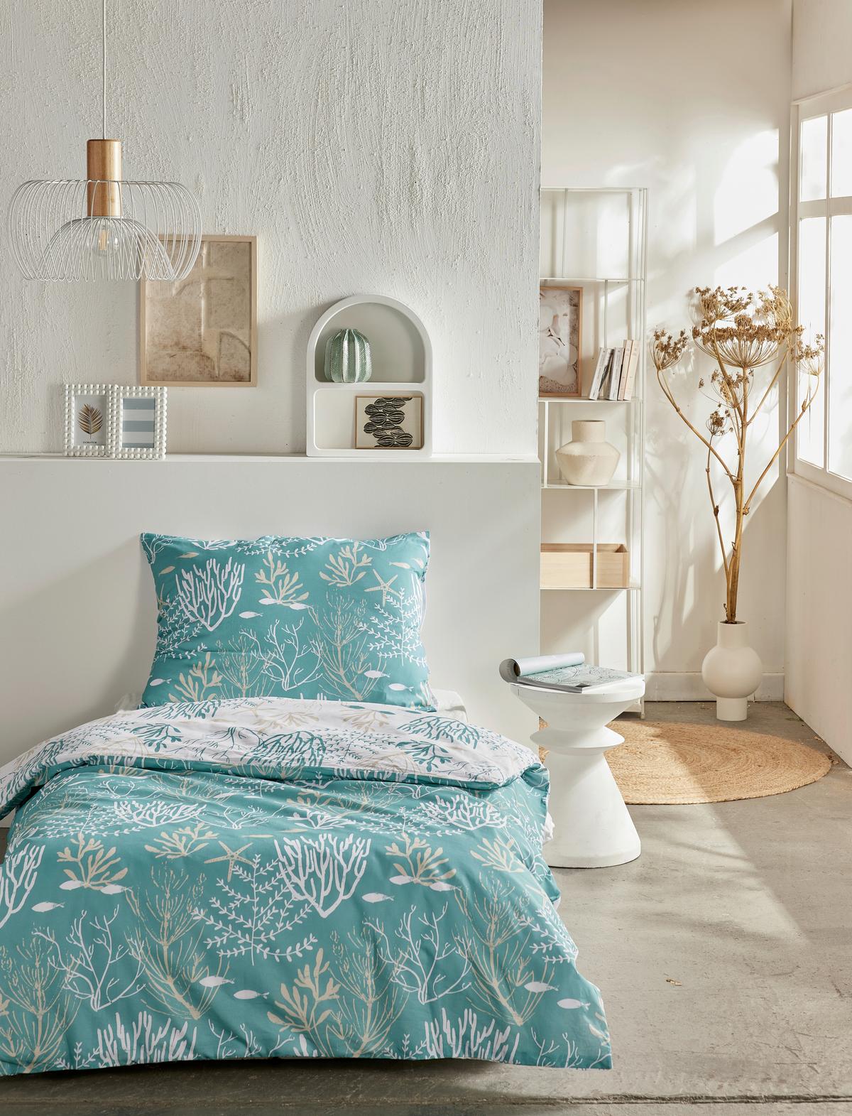 Posteljnina Sunshine - metino zelena, Moderno, tekstil (140/200cm)