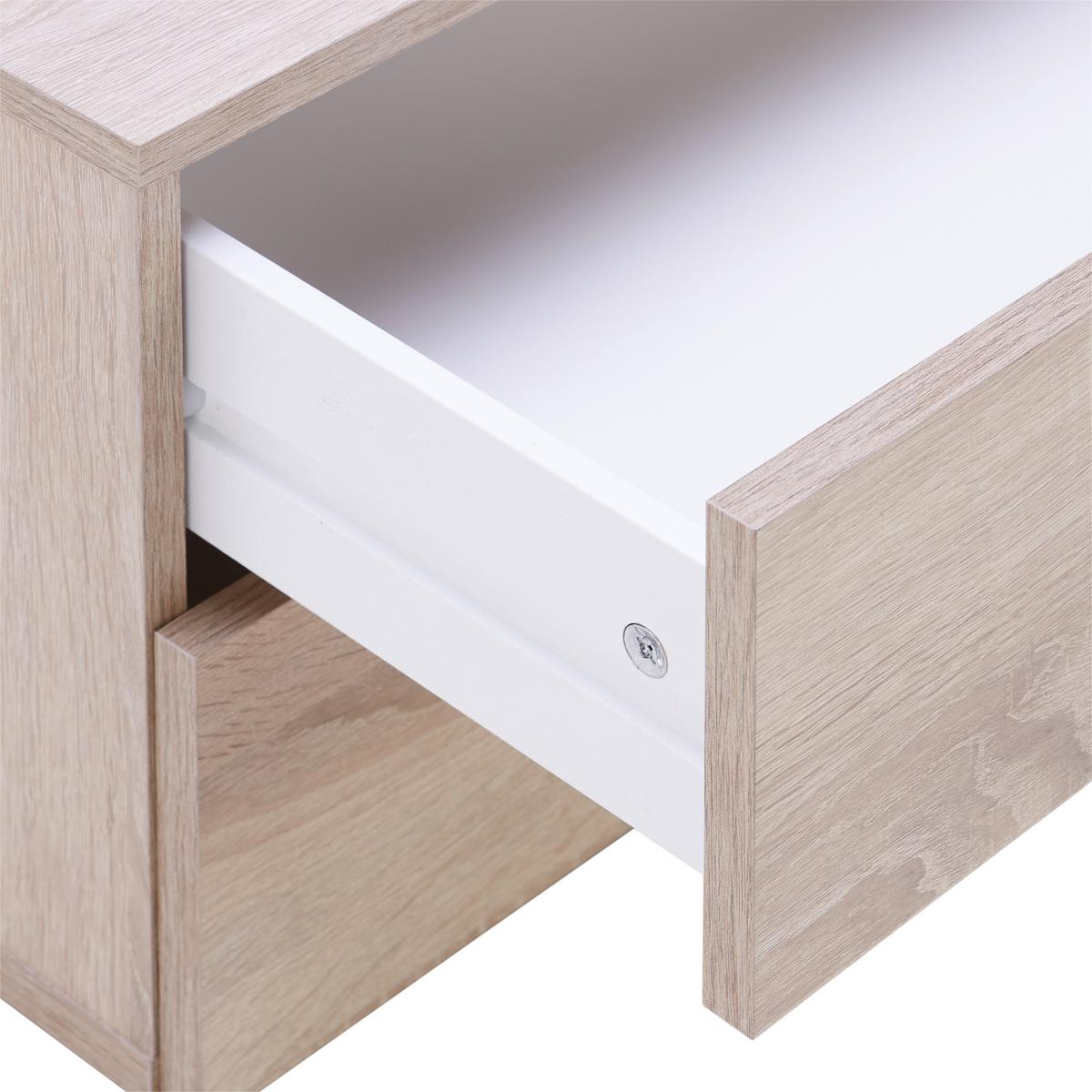 Predalnik Basic 2, Barva Hrasta Sonoma - hrast sonoma, Konvencionalno, leseni material (74/35/51,5cm)