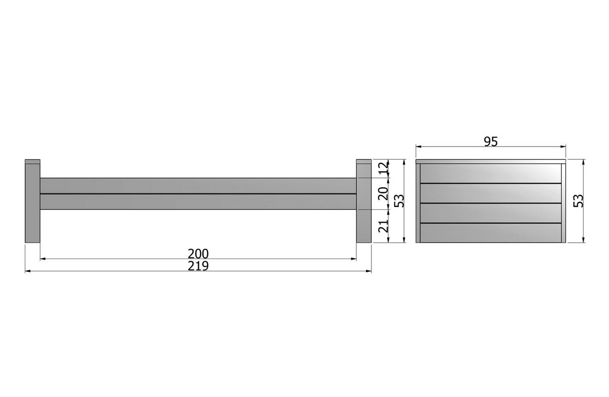Bett Dennis Hellgrau ca. 90x200 cm - Hellgrau, Design, Holz (90/200cm) - Livetastic
