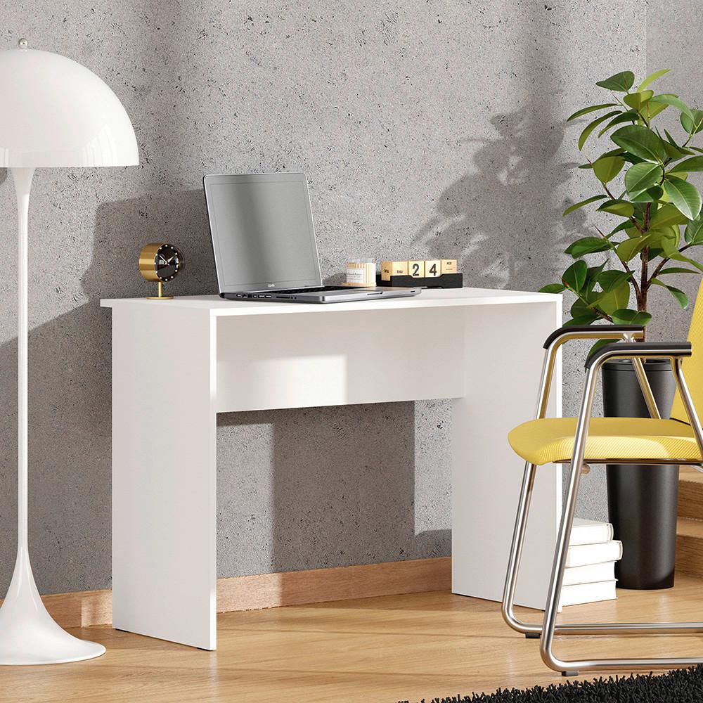 SKRIVBORD DIOFANT - vit, Modern, trämaterial (98/45/74cm) - Based