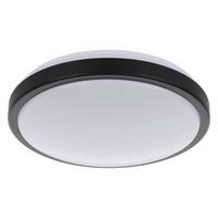Deckenleuchte 31217 Lezuza Schwarz/weiss - Weiss/Schwarz, Basics, Kunststoff/Metall (32,5/9cm) - Eglo