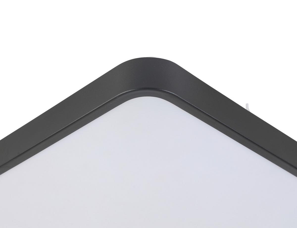 Plafonieră cu Led SHIRLEY1 - negru, Konventionell, plastic/metal (33.5/33.5cm) - Modern Living