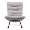 GUNGFÅTÖLJ DEVIN - ljusgrå/naturfärgad, Modern, metall/trä (71/100/103cm) - Bessagi Home