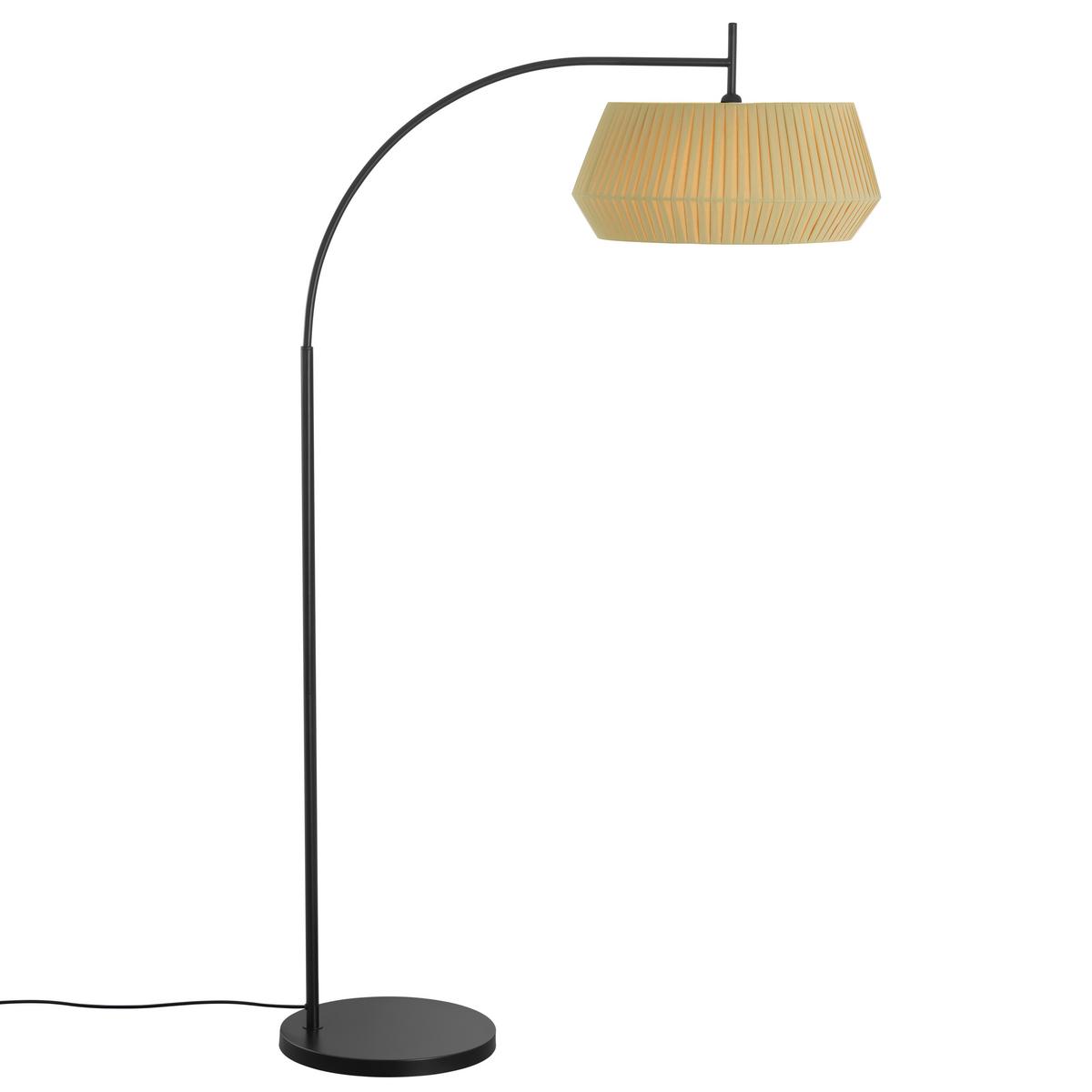Stehleuchte Dicte max. 60 Watt - Beige/Schwarz, Natur, Textil/Metall (103/53/180cm) - Nordlux
