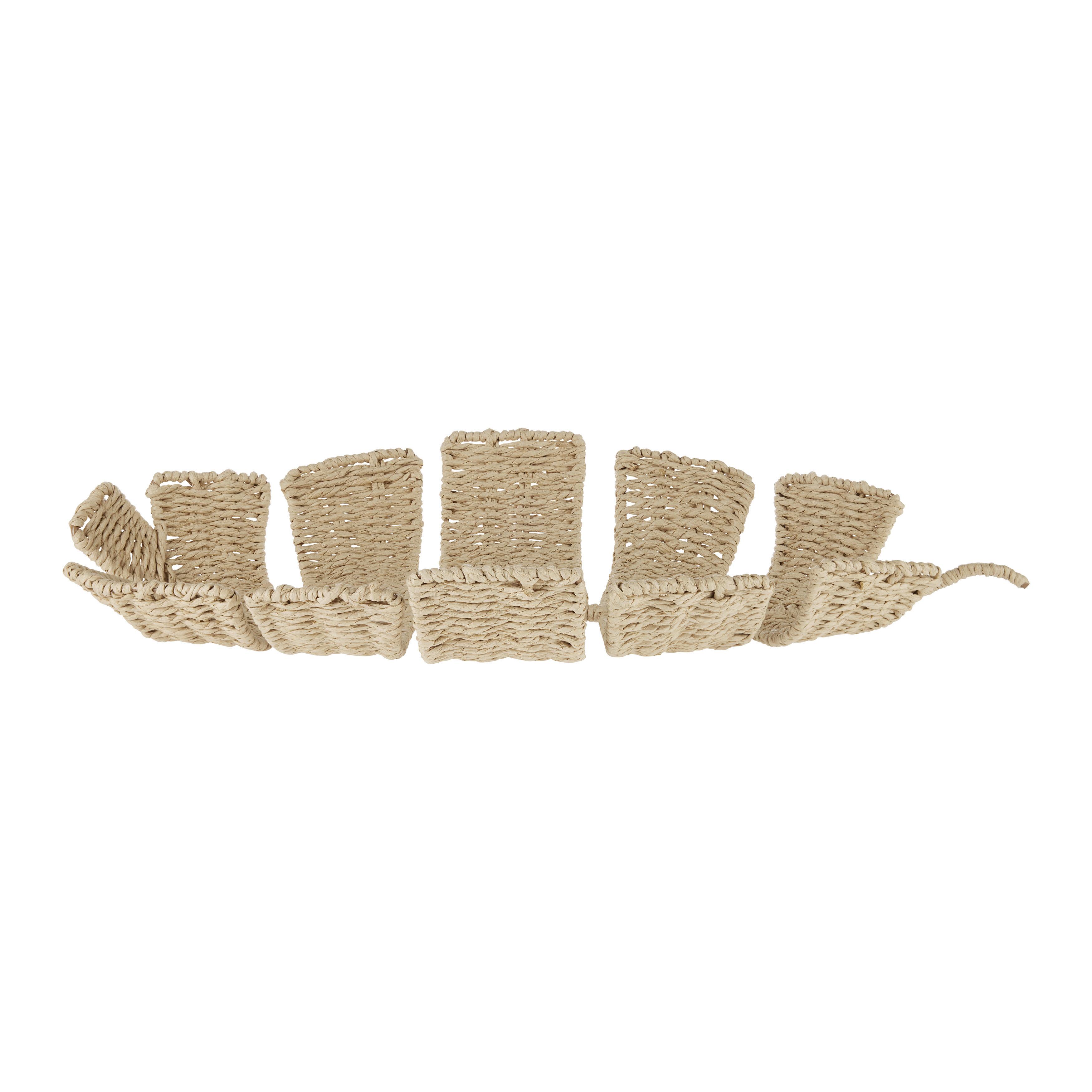 Dekotablett Klara in Naturfarben - Naturfarben, Basics, Papier/Metall (57/52/8cm) - Modern Living