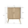 BYRÅ SKANDY - naturfärgad, Modern, trämaterial/trä (70/80/30cm) - Premium Living