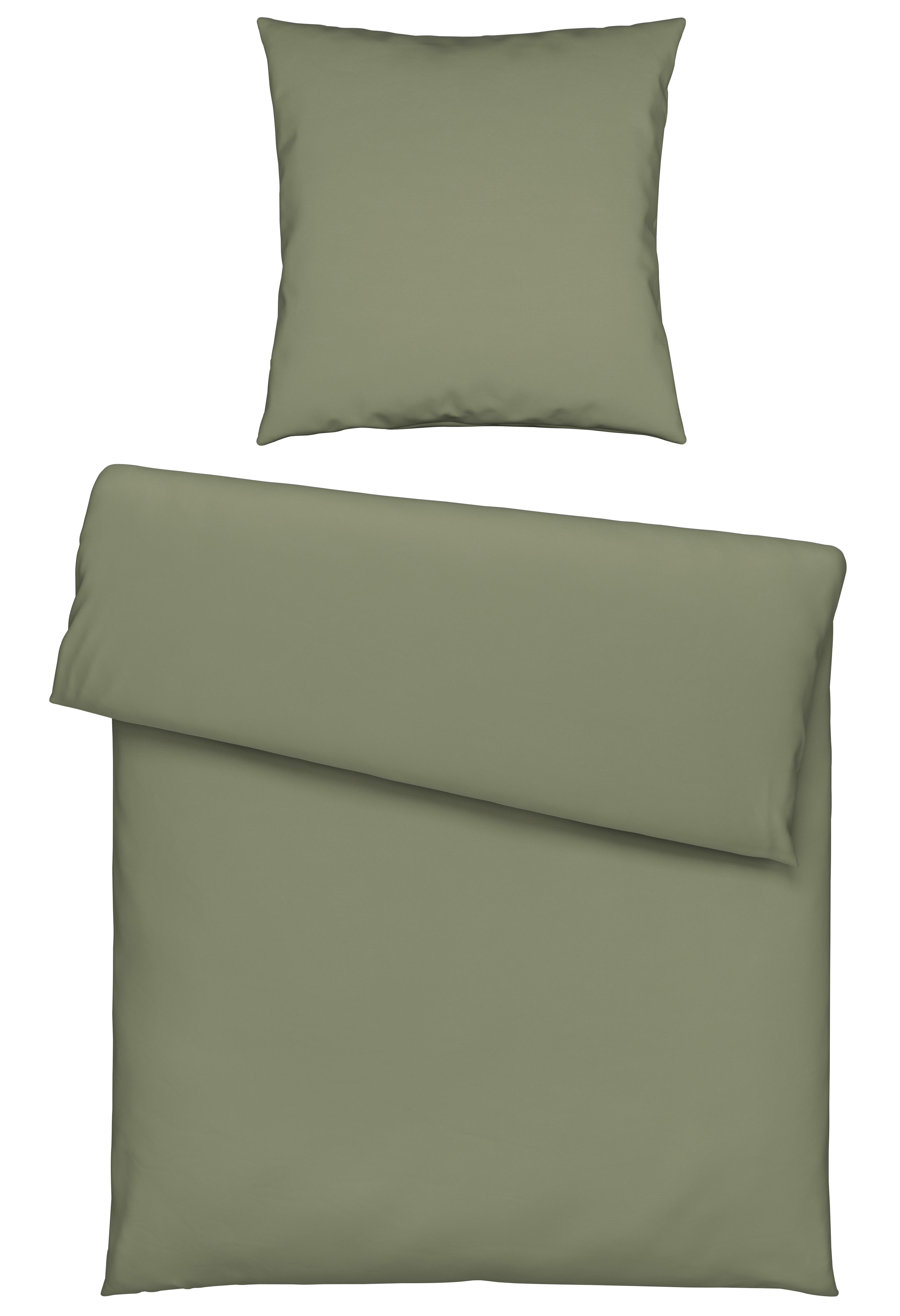 Bettwäsche Iris in Grün ca. 135x200cm - Grün, MODERN, Textil (135/200cm) - Modern Living