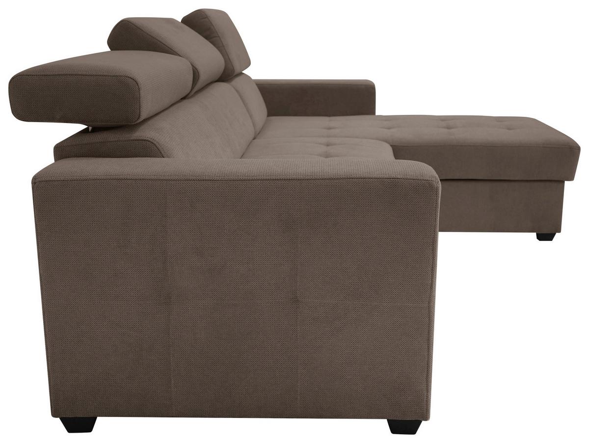 Kutna Garnitura Marco - crna/taupe, Konvencionalno, drvni materijal/drvo (238/78-94/170cm) - Modern Living