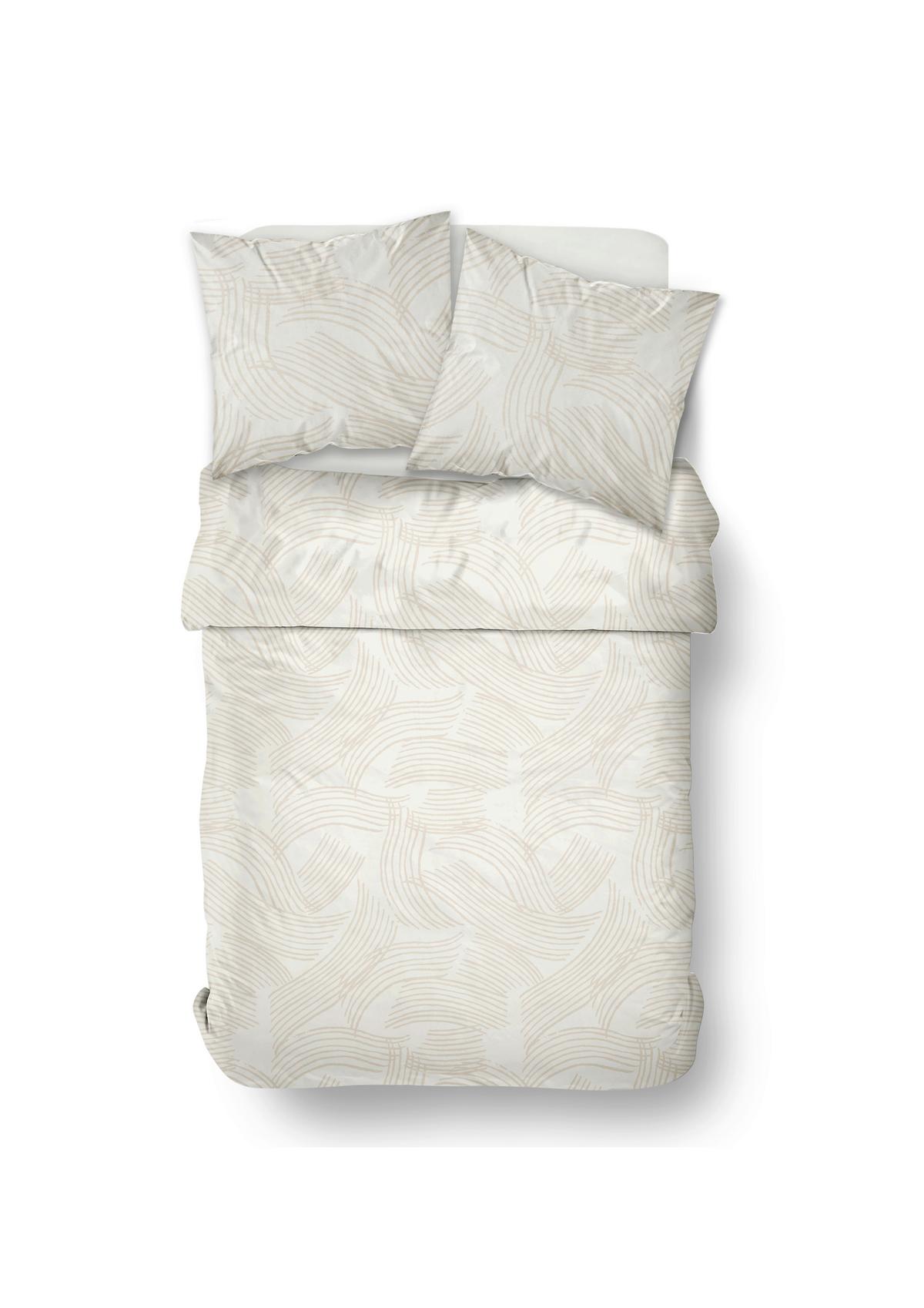 Posteljina Ranforce 200x200/2x60x80cm - svijetlo smeđa, Moderno, tekstil (200/200cm)