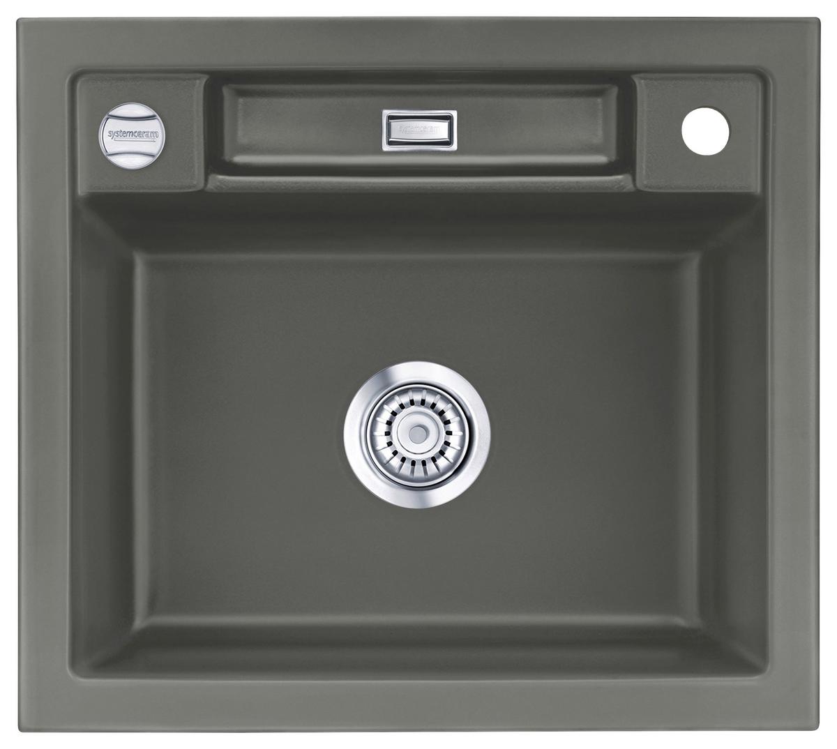 Spüle 50160280 Grau - Grau, MODERN, Keramik (57,5/51cm) - Systemceram