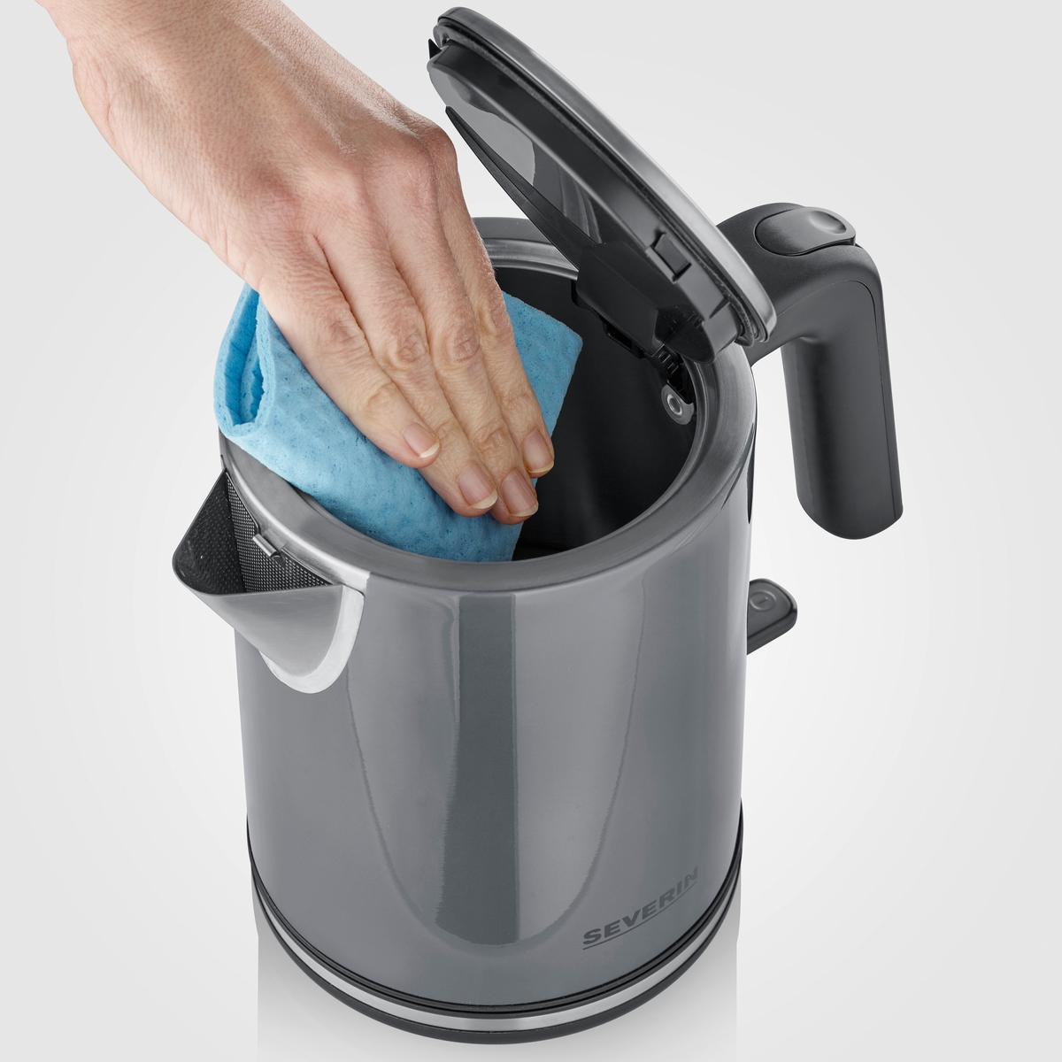 CZAJNIK ELEKTRYCZNY WK 9574 - antracytowy, Basics, metal (14/19,8/22,5cm) - Severin