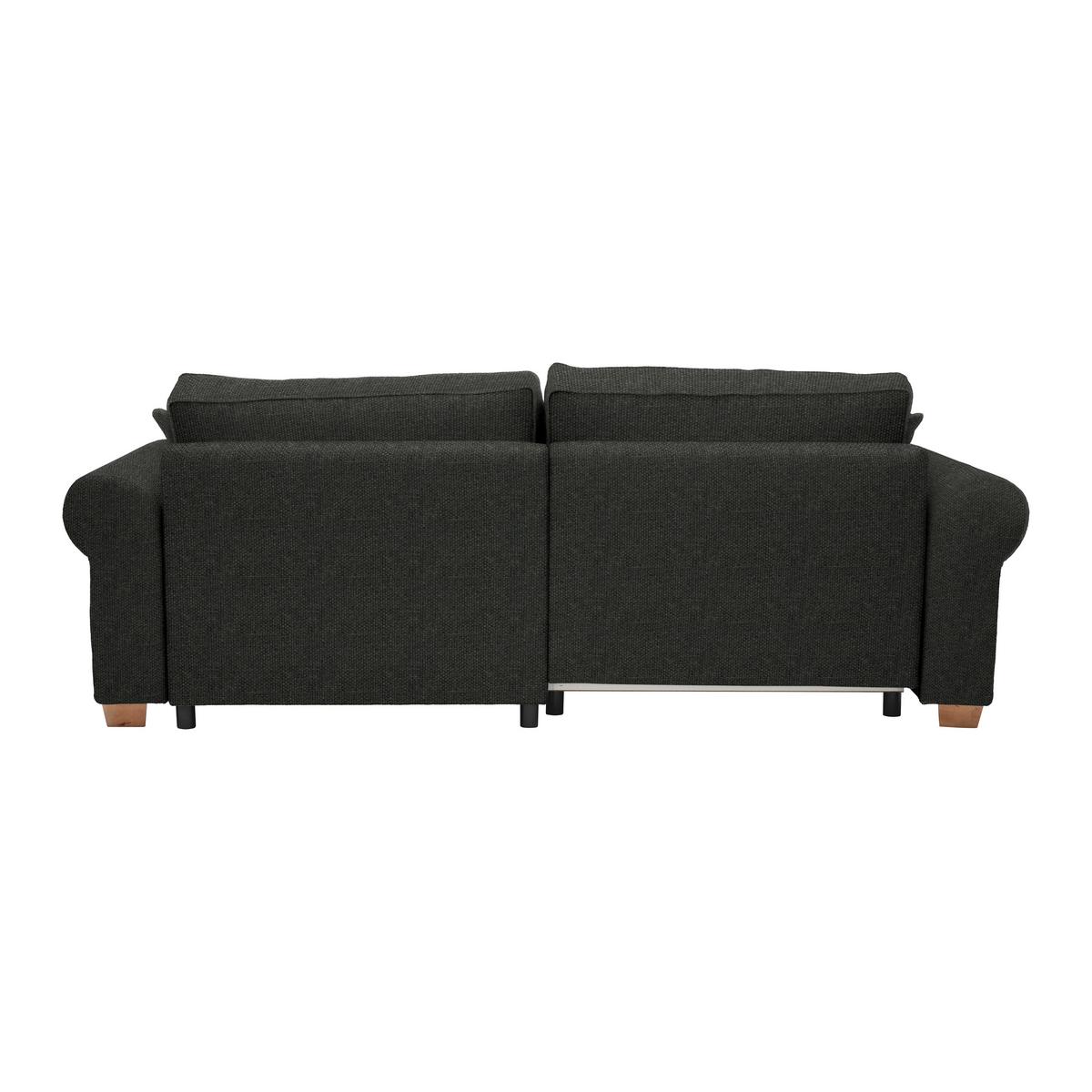 Wohnlandschaft Angelo Schwarz - Schwarz, MODERN, Holz/Holzwerkstoff (255/92/185cm) - Mömax