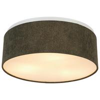 LAMPA SUFITOWA ELENORE - oliwkowa zieleń, Trend, tworzywo sztuczne/metal (40/15cm) - Novel