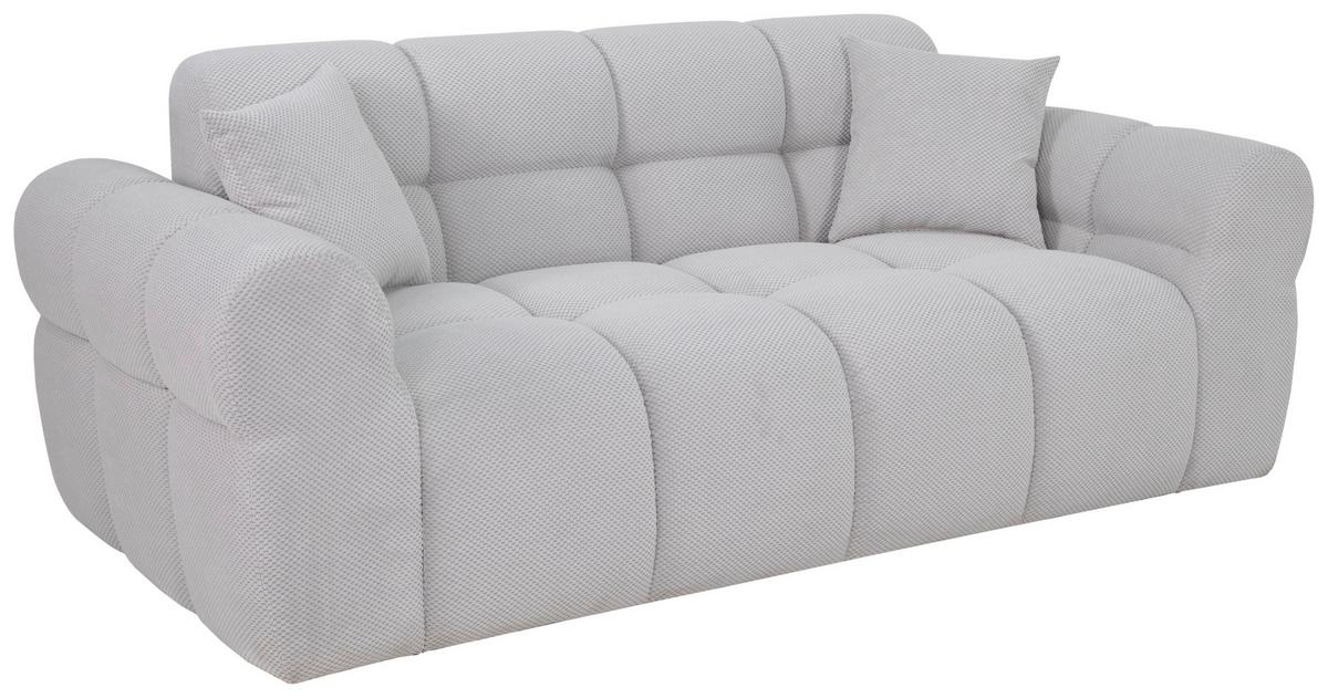 3-sed Carmen - krem barve, Moderno, tekstil (206/81/100cm)