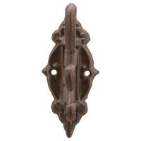 Hakenleiste Sissy braun - Braun, Romantik / Landhaus, Metall (15/13/2,5cm) - Mömax