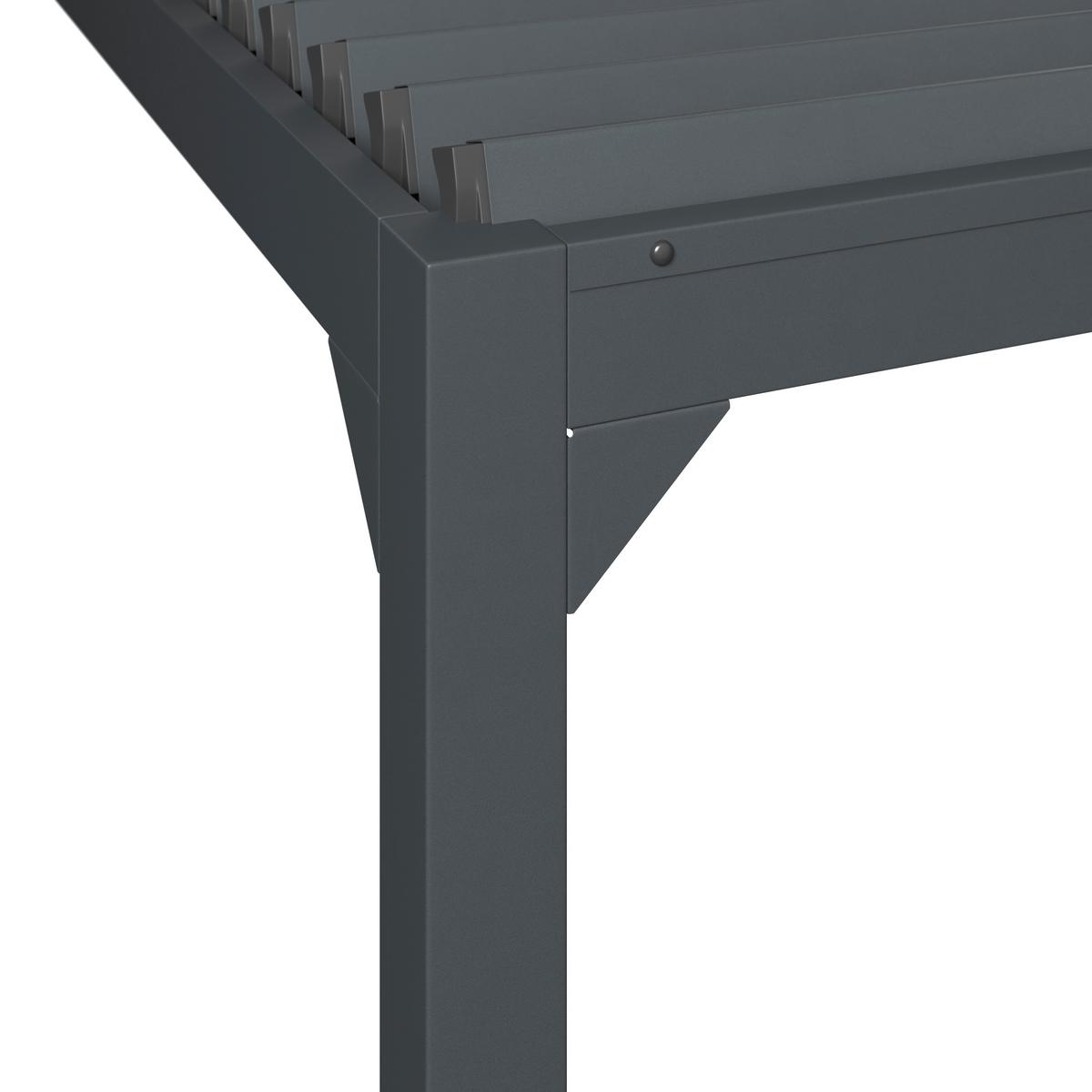 Pavilon Sunny - antracit, Modern, fém (300/300/277cm) - Mömax