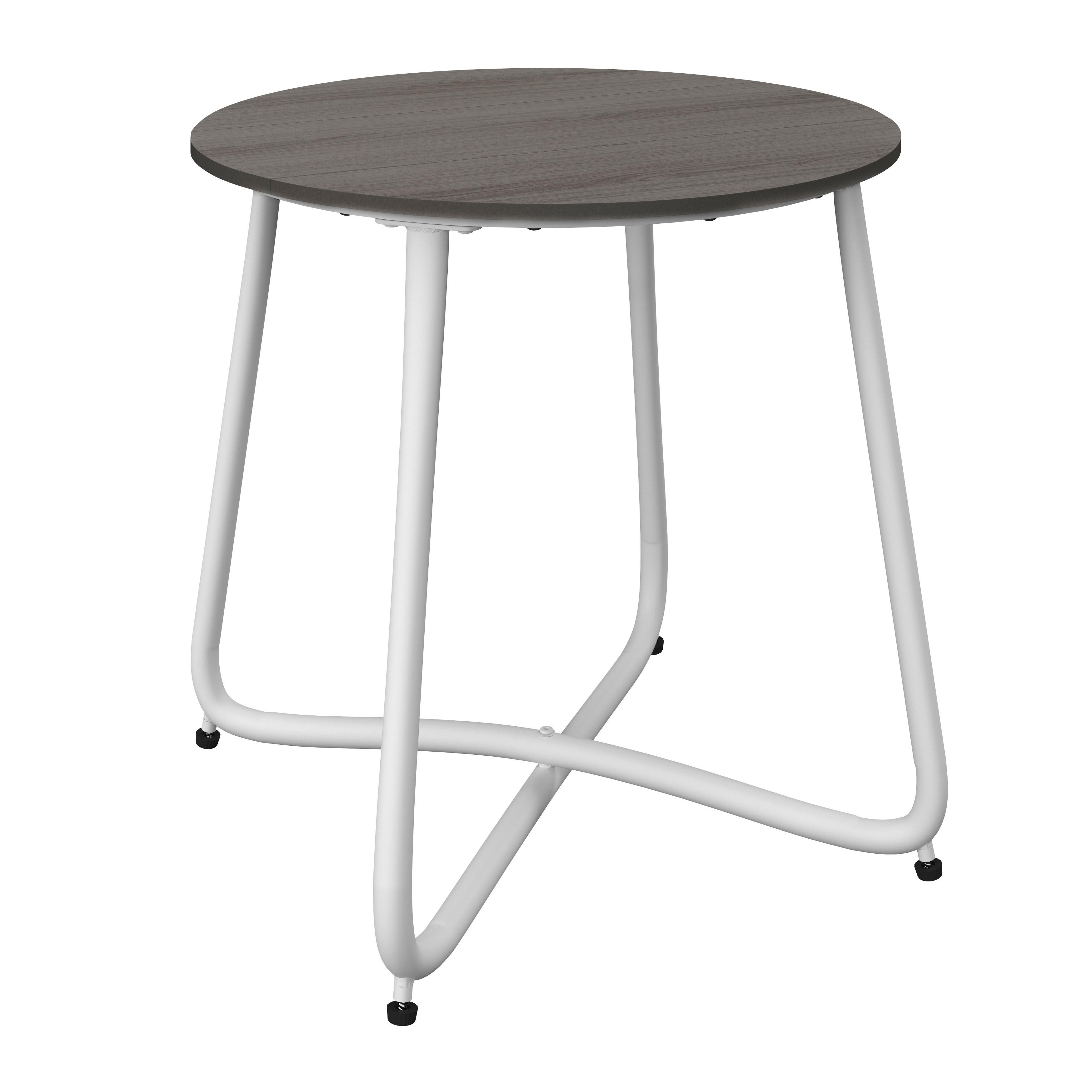 SIDOBORD TRÄDGÅRD PINE - vit/mörkgrå, Modern, metall/plast (50/49,5/50cm) - Bessagi Garden