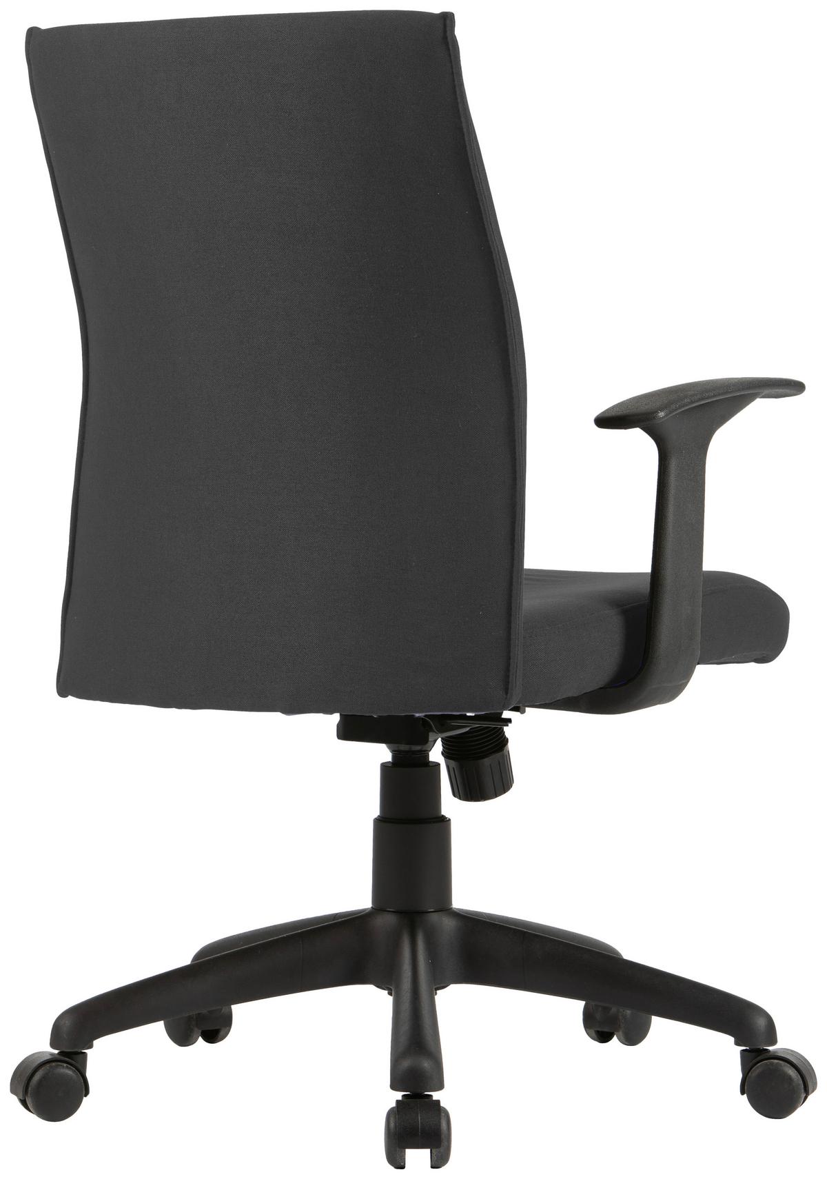 Drehstuhl Rocket Schwarz - Schwarz, MODERN, Kunststoff/Textil (56/92,5-100,5/61,5cm) - MID.YOU