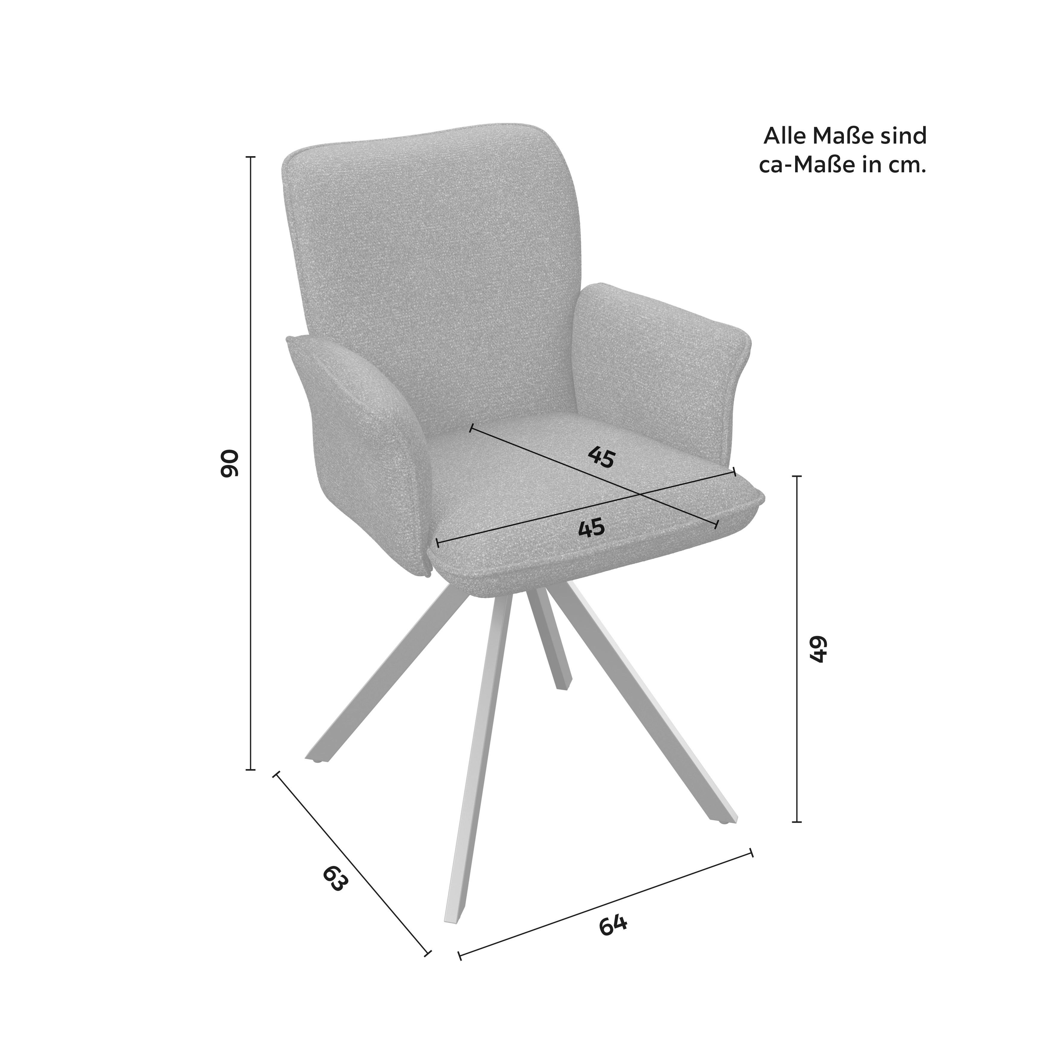 STOL MED ARMSTÖD TESS - grön/svart, Modern, metall/trä (64/90/63cm) - Bessagi Home