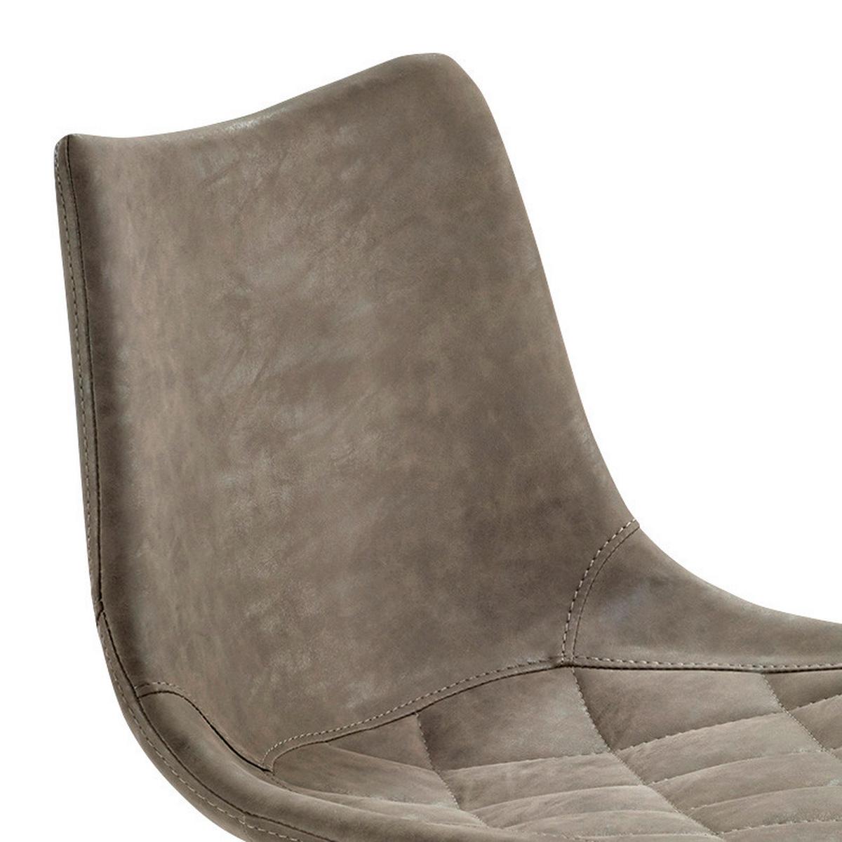 Tresenstuhl "My Tobi", schlammfarbe - Schlammfarben/Edelstahlfarben, KONVENTIONELL, Holz/Textil (43/85-110/50cm) - Livetastic