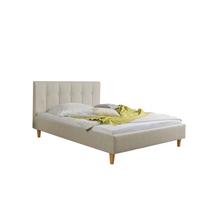 Polsterbett Kenny Beige ca. 140x200 cm - Beige/Naturfarben, MODERN, Holz/Textil (140/200cm) - Livetastic