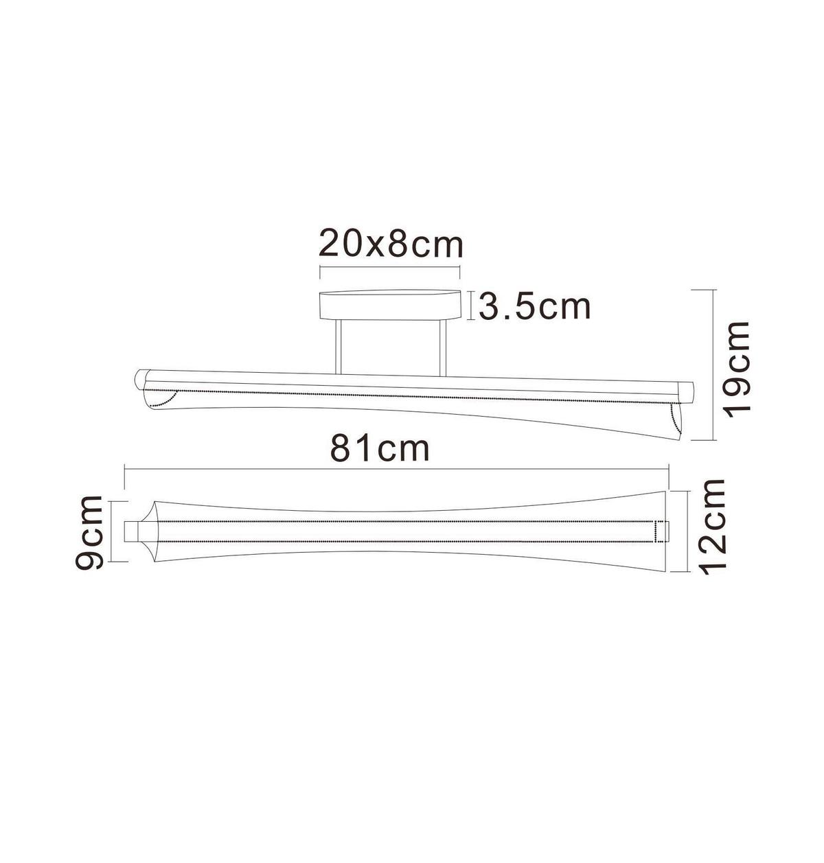 Led Mennyezeti Lámpa 68256d Malinda - nikkelszínű/antracit, Design, műanyag/fém (81/12/19cm) - Globo