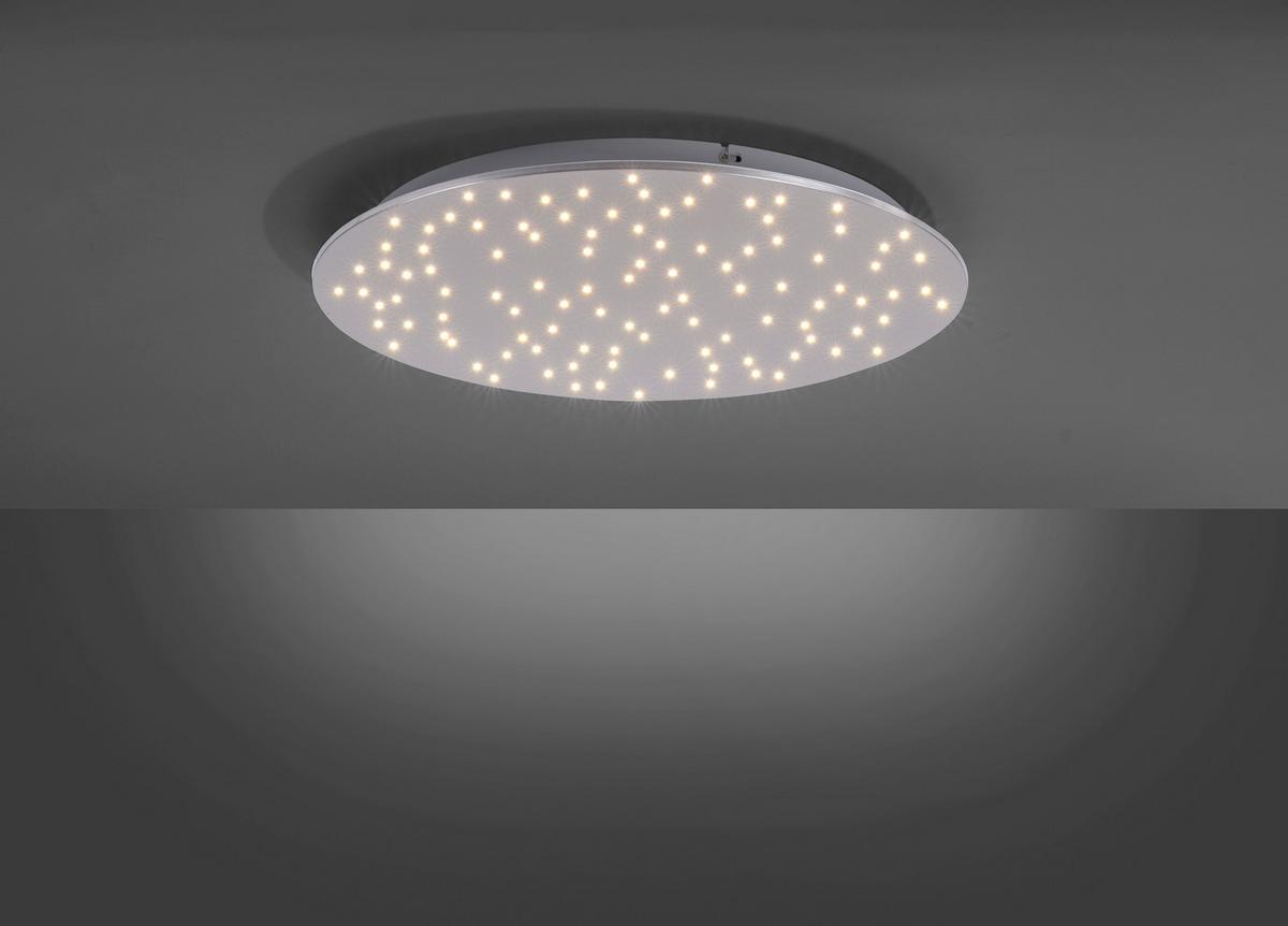 Deckenleuchte Sparkle max. 18 Watt - Silberfarben, Design, Metall (48/4cm)