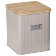 Box mit Deckel Cosima Taupe - Taupe, MODERN, Holz/Metall (14/14/16cm) - Zandiara