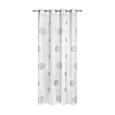Zavesa Z Obročki Circle - bela, Moderno, tekstil (140/245cm) - Mömax modern living