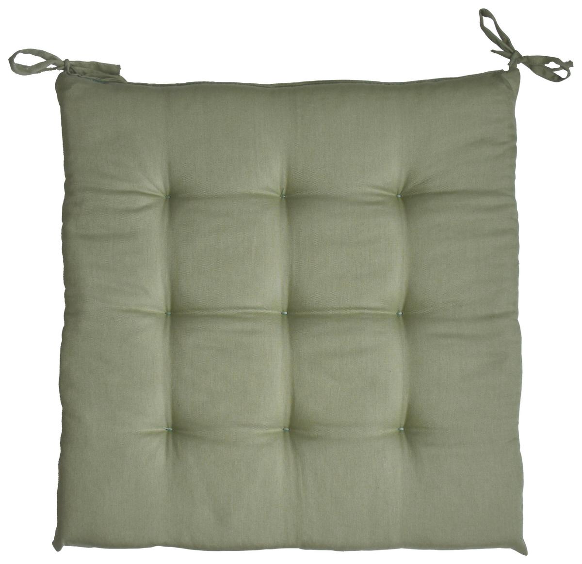 Sitzkissen Lola in Grün ca. 40x40cm - Grün, KONVENTIONELL (40/40/4cm) - Mömax