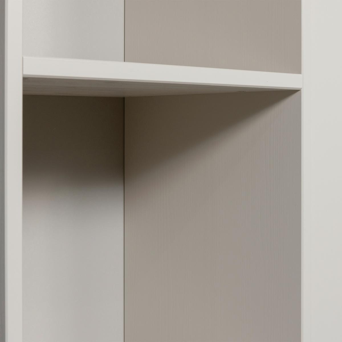 Mehrzweckschrank Meggy Grau B: 108 cm - Grau, Design, Holz (108/215/40cm) - Livetastic