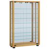 Hängevitrine Vitrosa ca. 59x91x18 cm Buchefarben - Buchefarben/Schwarz, MODERN, Glas/Holzwerkstoff (59/91,3/18cm) - MID.YOU