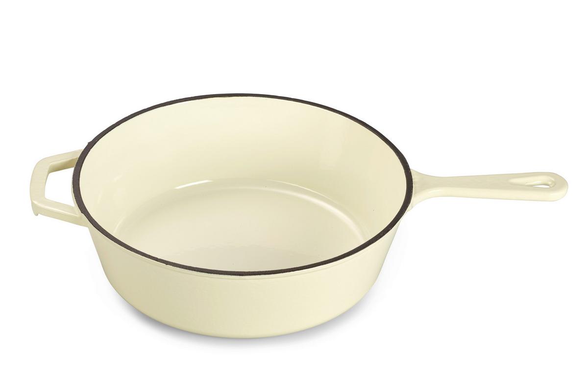 Set Posod Grill, Krem Barva - krem barve, Basics, kovina (26,5cm) - Echtwerk
