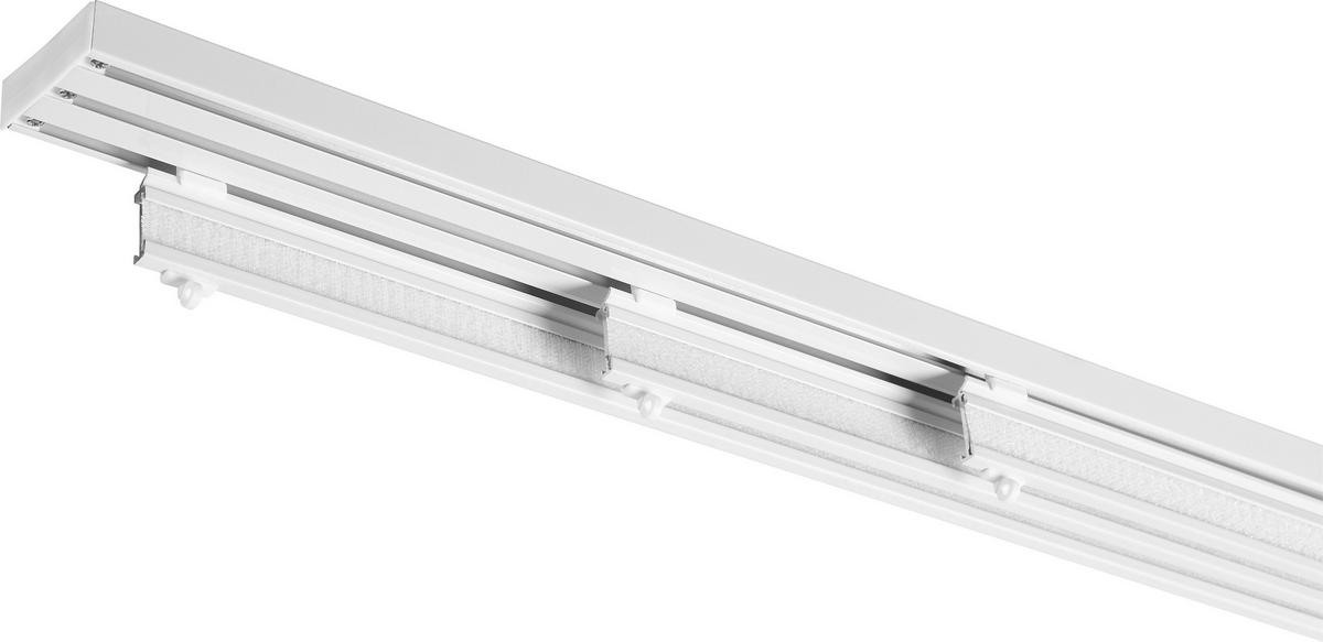 SZYNA DO ZASŁON PANELOWYCH 90000-005 3-CZĘŚCIOWY  ZESTAW - biały, Design, metal (160cm) - Homeware
