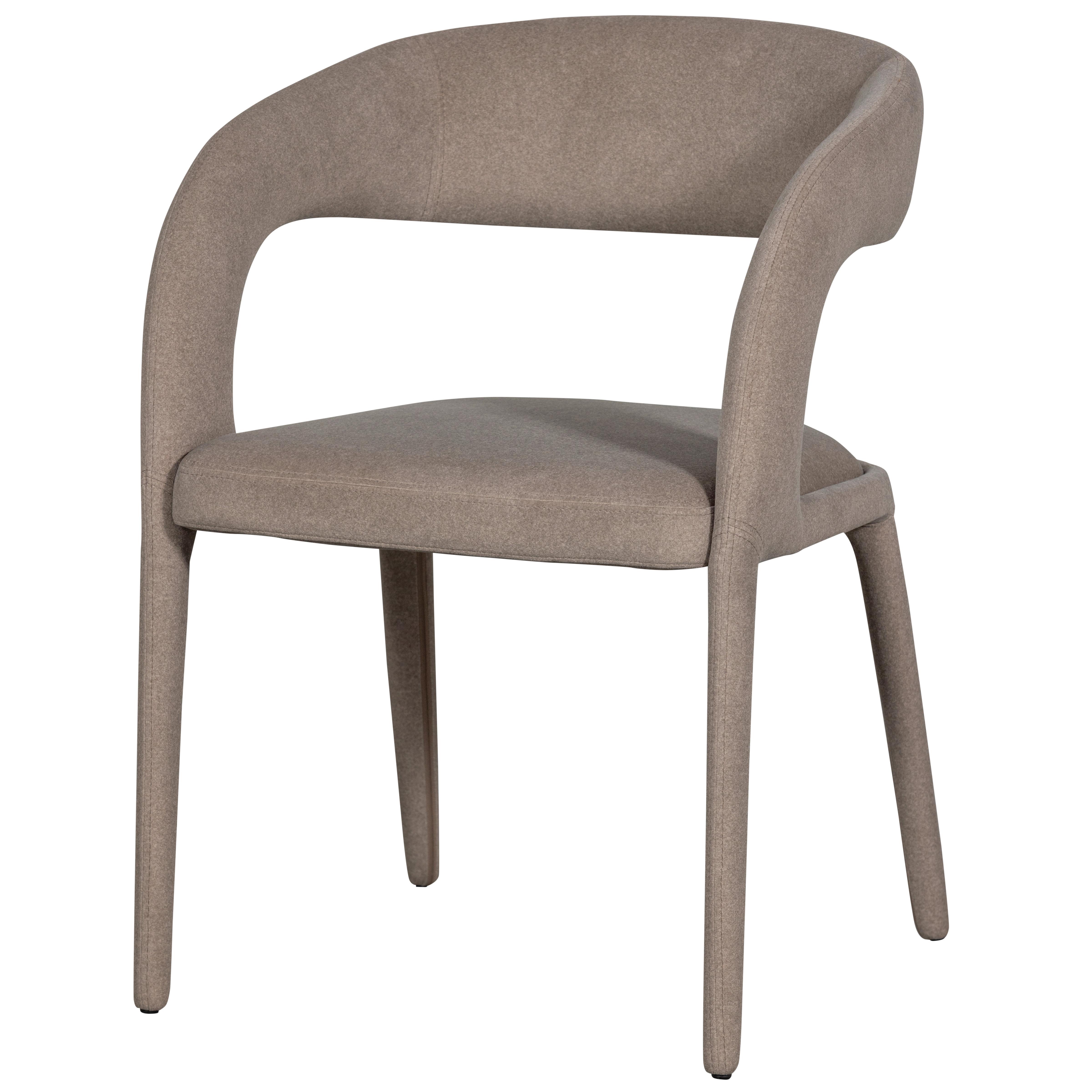 Armlehnstuhl Arms Braun - Braun, MODERN, Textil (60/80/54cm) - Livetastic