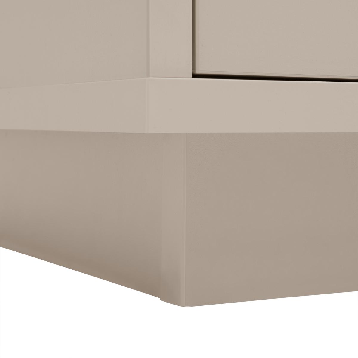 Sideboard Velasca Eichefarben/Kaschmir - Kaschmir/Eichefarben, MODERN, Glas/Holzwerkstoff (158,6/95,4/40cm) - Premium Living