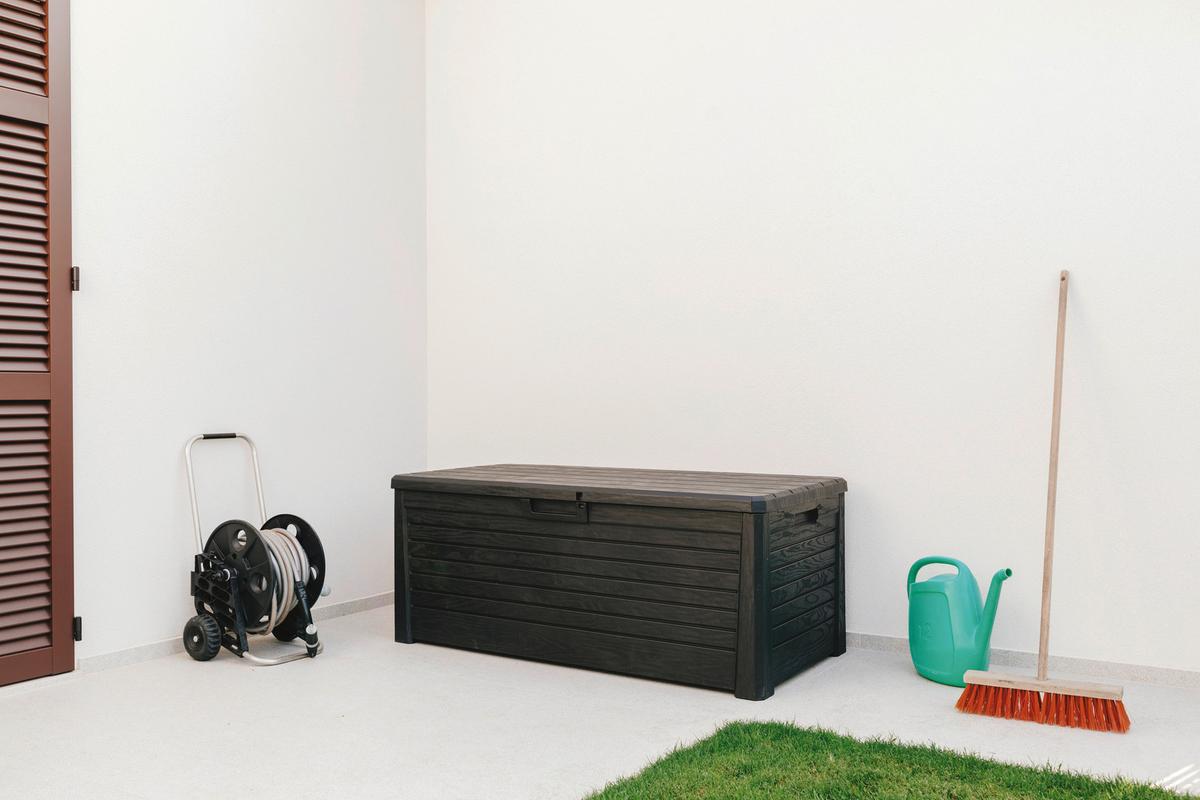 Kissenbox Florida Anthrazit Kunststoff - Anthrazit, Basics, Kunststoff (148/60/72cm) - Mömax