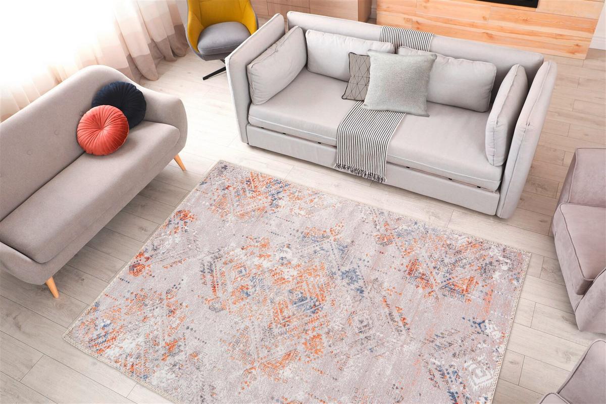 FLACHWEBETEPPICH PRAYER 400 CREME - Creme, Konventionell, Textil (120/180cm) - Kayoom