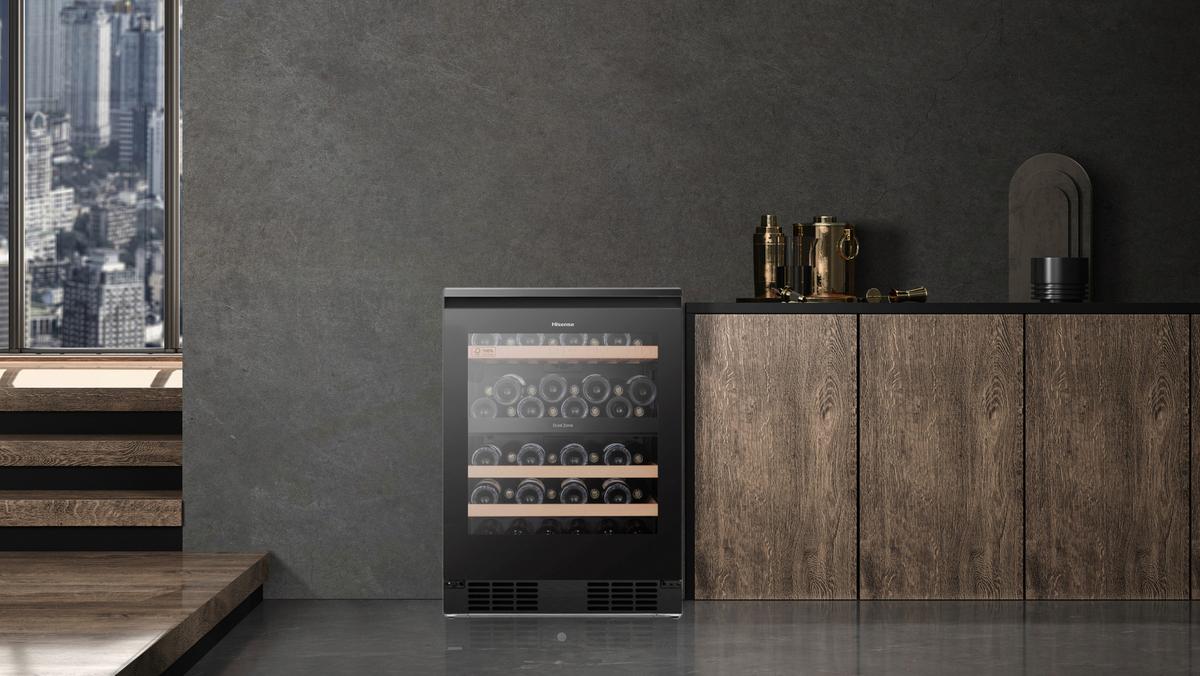 Weinkühlschrank RW3N122GALF Schwarz - Schwarz, Glas/Holz (59,5/93,8/57,5cm) - Gorenje