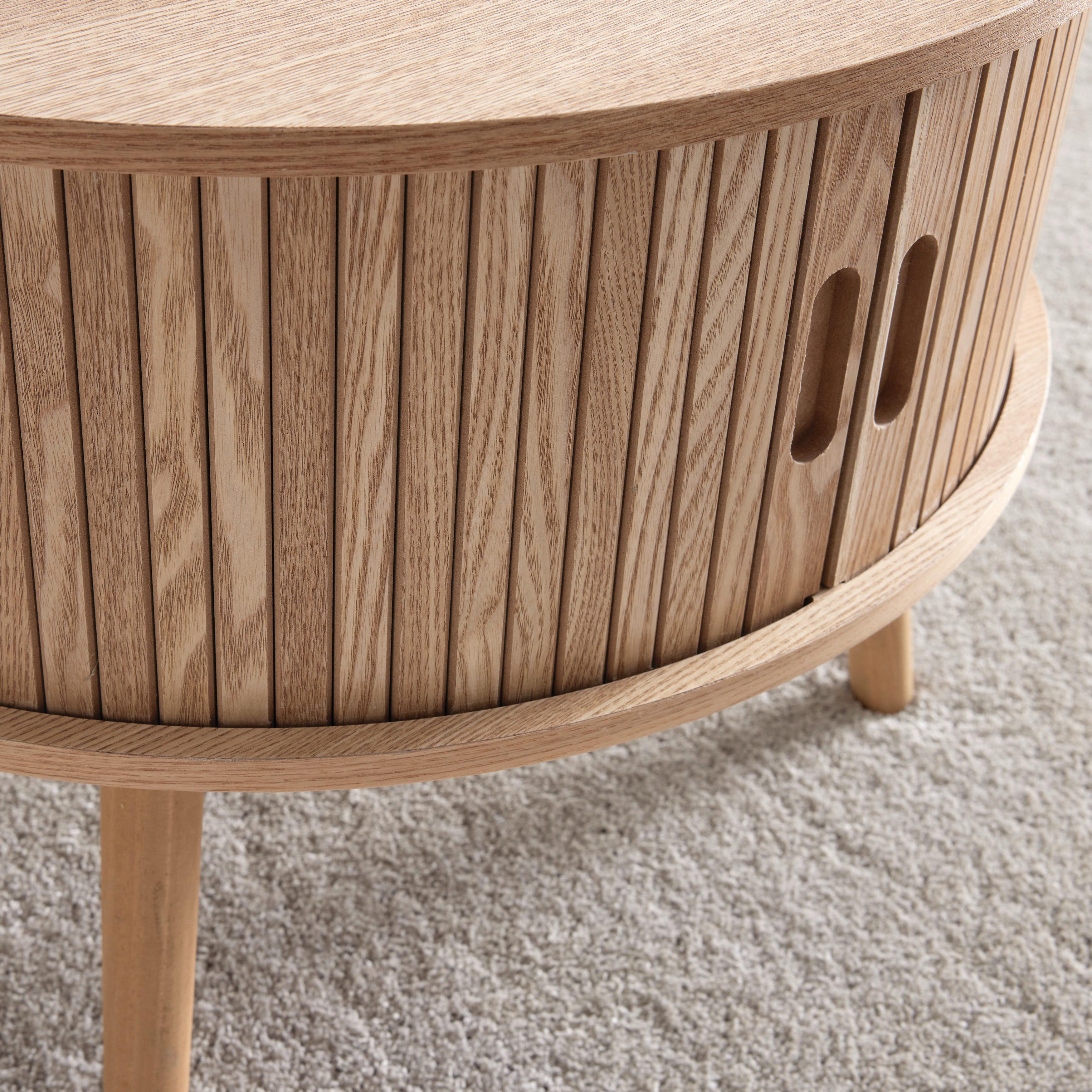 SOFFBORD SKANDY - naturfärgad, Modern, trämaterial/trä (60/40cm) - Premium Living