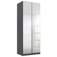 Ormar S Klasičnim Vratima Alabama - siva/srebrne boje, Moderno, drvni materijal (91/229/54cm) - Modern Living