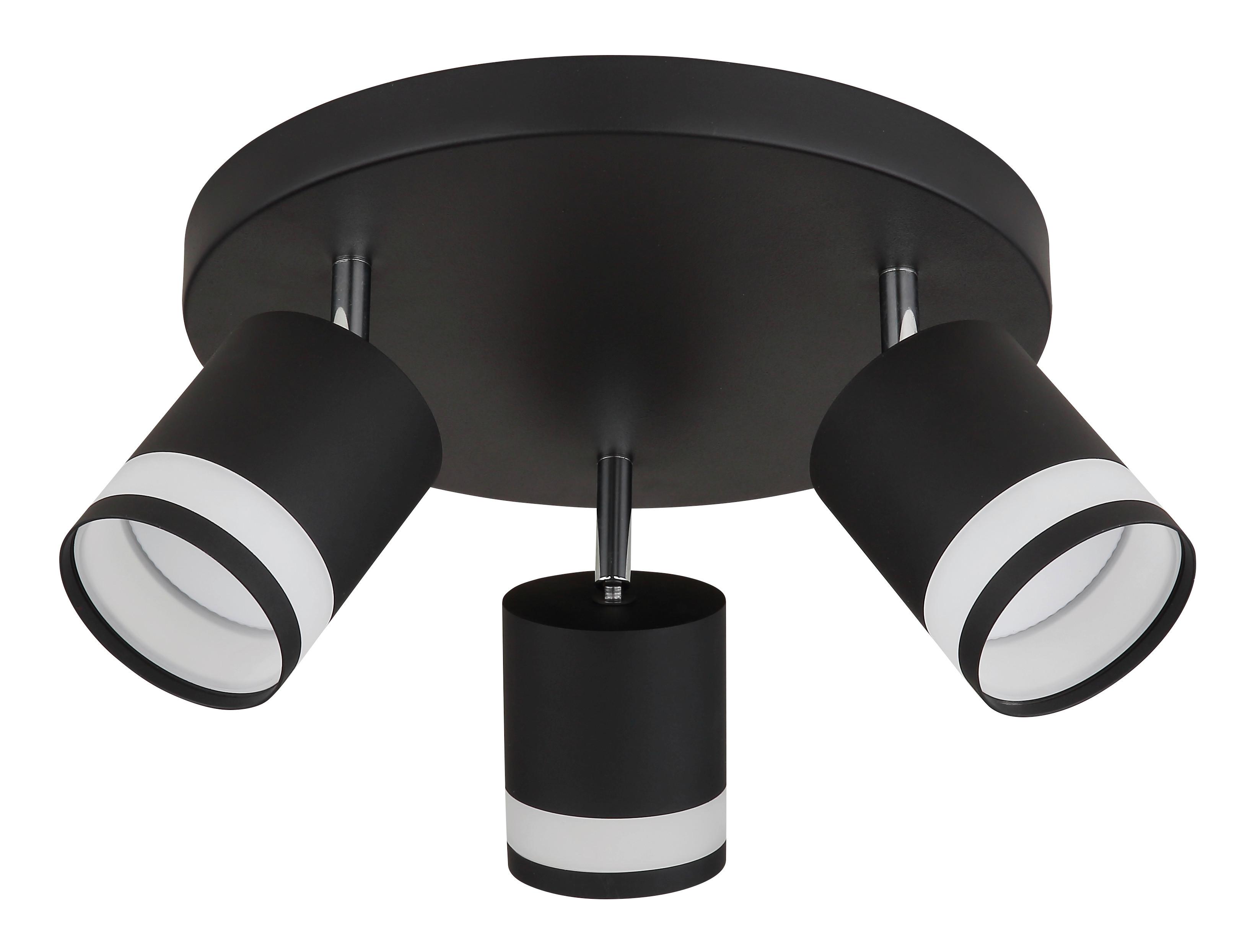 Spotlámpa 57852-3 Lucero - fekete/fehér, Design, műanyag/fém (30/18,5cm) - Globo