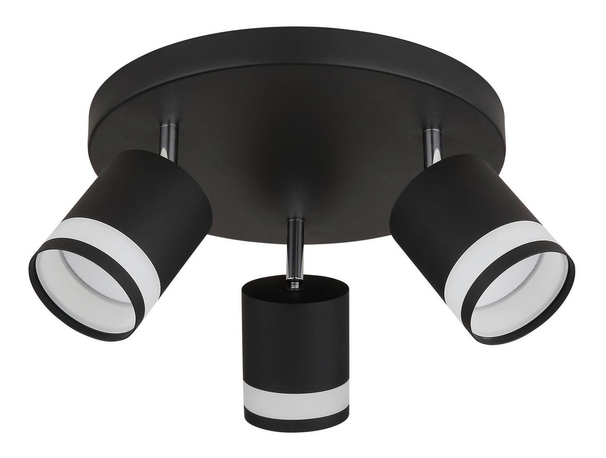 Spotlámpa 57852-3 Lucero - fekete/fehér, Design, műanyag/fém (30/18,5cm) - Globo