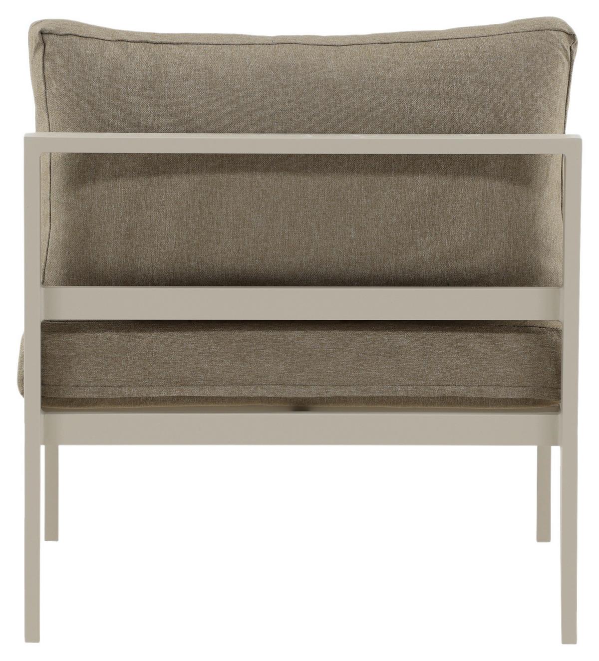 LOUNGESESSEL COPACABANA - Beige/Grau, KONVENTIONELL, Metall (70/65/74cm) - Gardenson