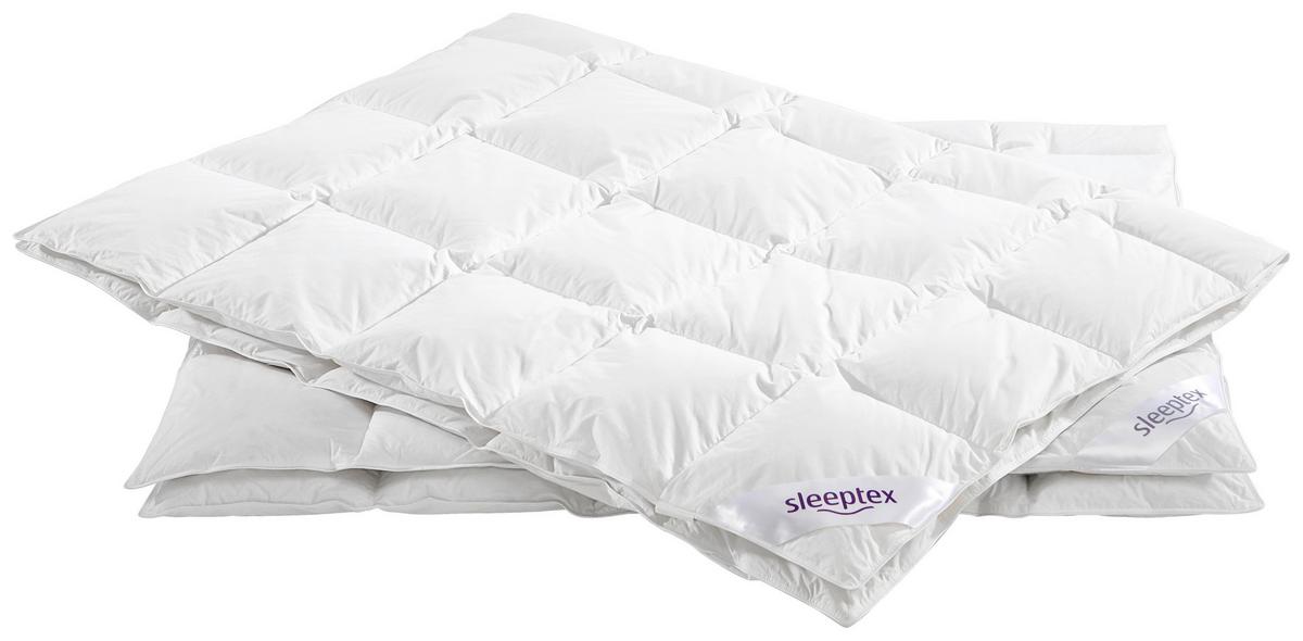 KOŁDRA CAŁOROCZNA DEVON - biały, Basics, materiały naturalne/tkanina (135/200cm) - Sleeptex