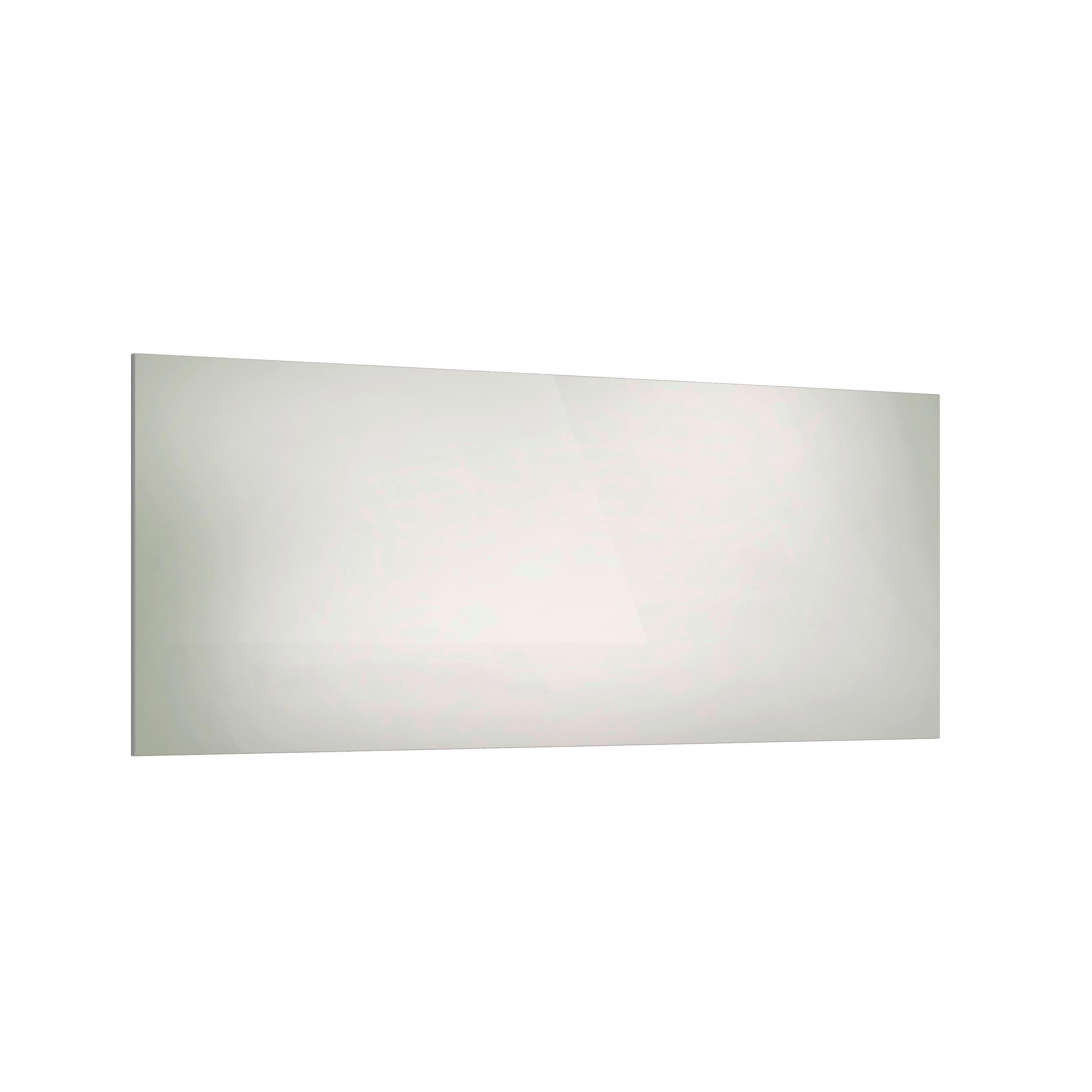 LUSTRO ŚCIENNE EASY - biały, Design, materiał drewnopochodny/szkło (160/65/2cm) - home24