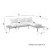 LOUNGEGRUPP DONA - teakfärg/ekfärgad, Modern, trä/textil (213/68/71cm) - Bessagi Garden