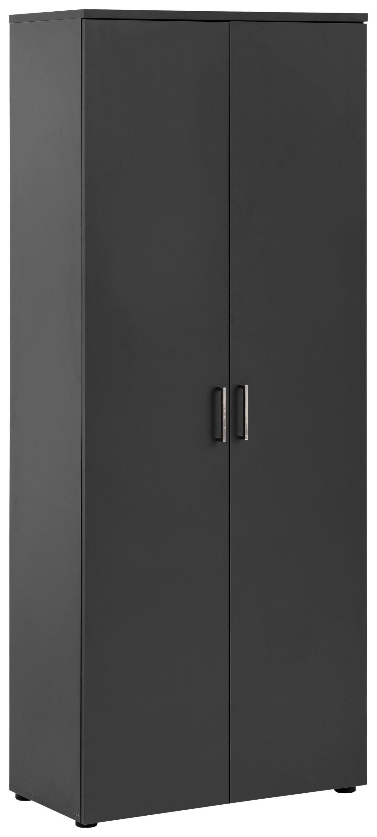 Aktenschrank Set H800T2 Anthrazit ca. 80,2x199,7x41cm - Anthrazit, MODERN, Holzwerkstoff (80,2/199,7/41cm) - MID.YOU