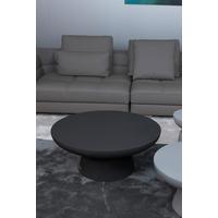 Loungetisch Kylix Faserbeton Dunkelgrau - Dunkelgrau, MODERN, Stein (86/86/35,6cm) - Gardenson