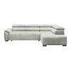 Ecksofa Gremoi Rechts Sandfarben - Sandfarben/Schwarz, MODERN, Kunststoff/Textil (283/206cm) - Premium Living